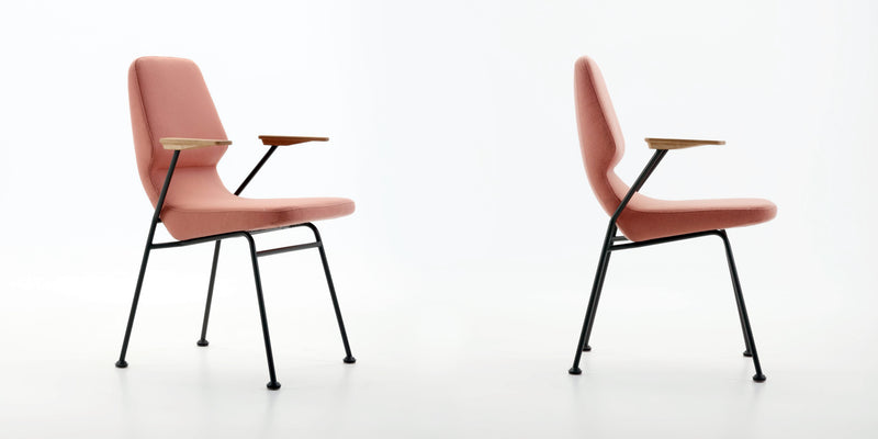Chaise OBLIQUE Métal — Rose