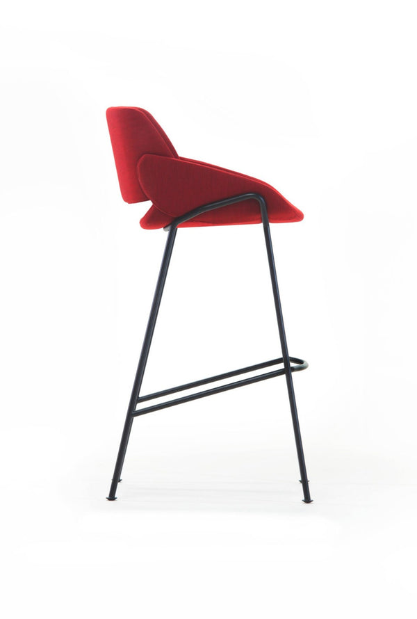 Tabouret MONK avec dossier — Rouge