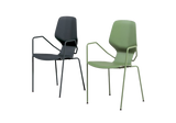 Chaise OBLIKANT — Métal avec accoudoirs