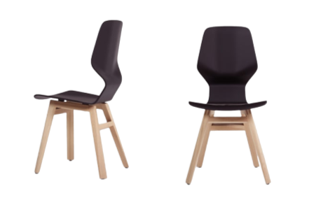 Chaise OBLIKANT — Chêne Marron