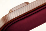 Chaise de bar Moulin — smooth easy clean russet, beech and plywood 056-0, polished brass application