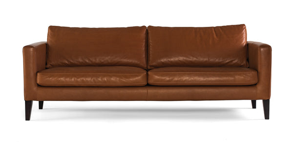 Canapé ELEGANCE 2 places — Cuir Marron