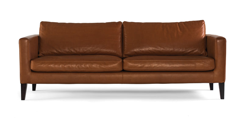Canapé ELEGANCE 2 places — Cuir Marron