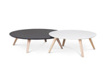 Table basse OBLIQUE — Fenix et chêne blanc