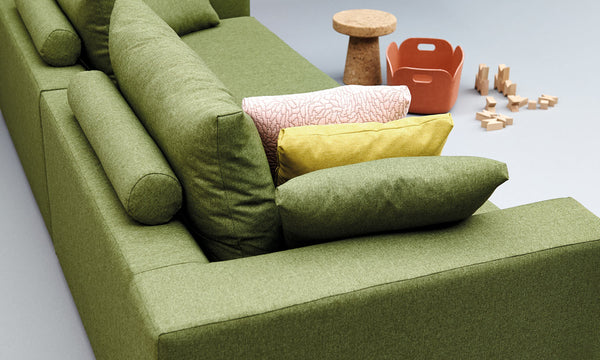 Canapé Ego en tissu 4 places — Vert