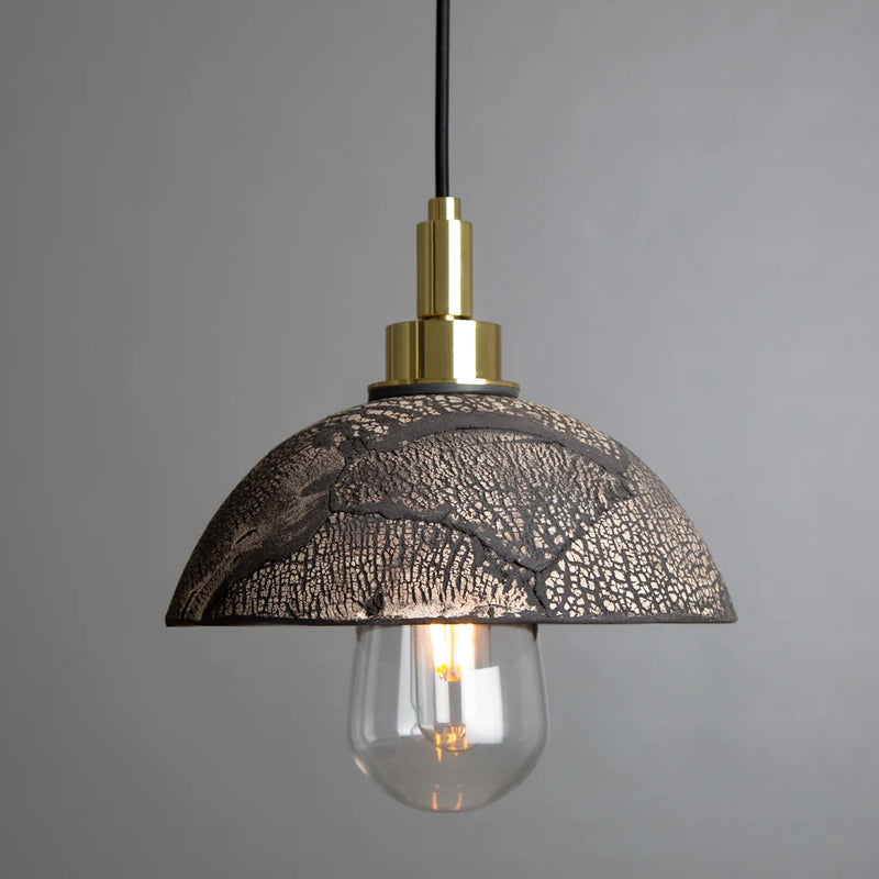 Suspension dôme Kingii — Noir Argile