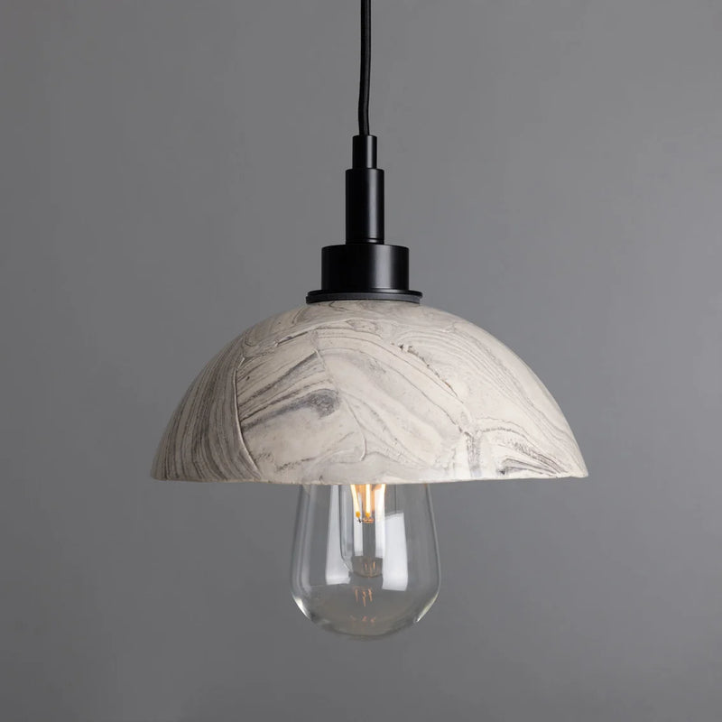 Suspension dôme Kingii — Céramique marbrée