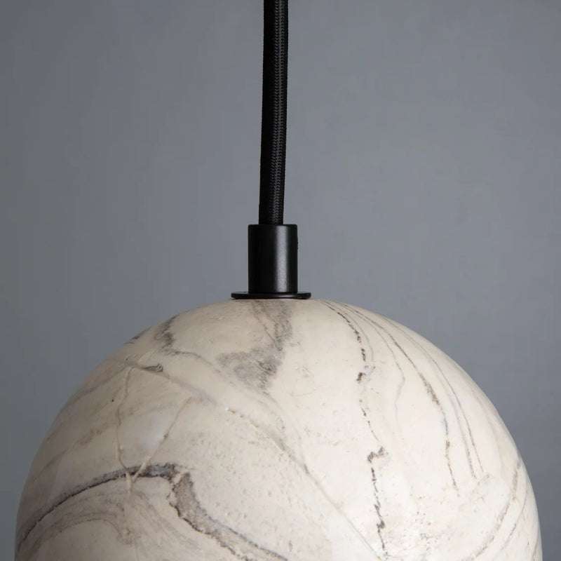 Suspension Globe Rosa — Céramique marbrée