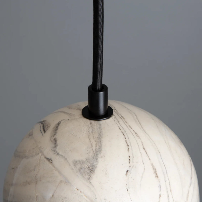 Suspension Globe Rosa — Céramique marbrée