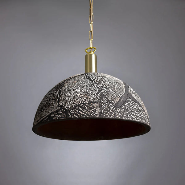 Suspension Dôme Kauri — Noir Argile