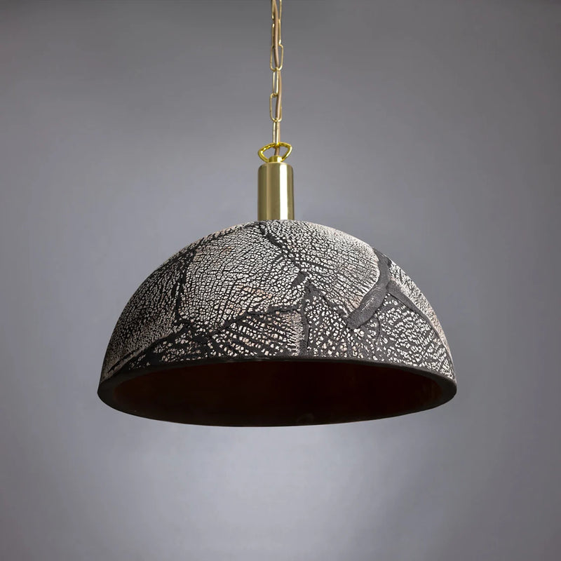 Suspension Dôme Kauri — Noir Argile