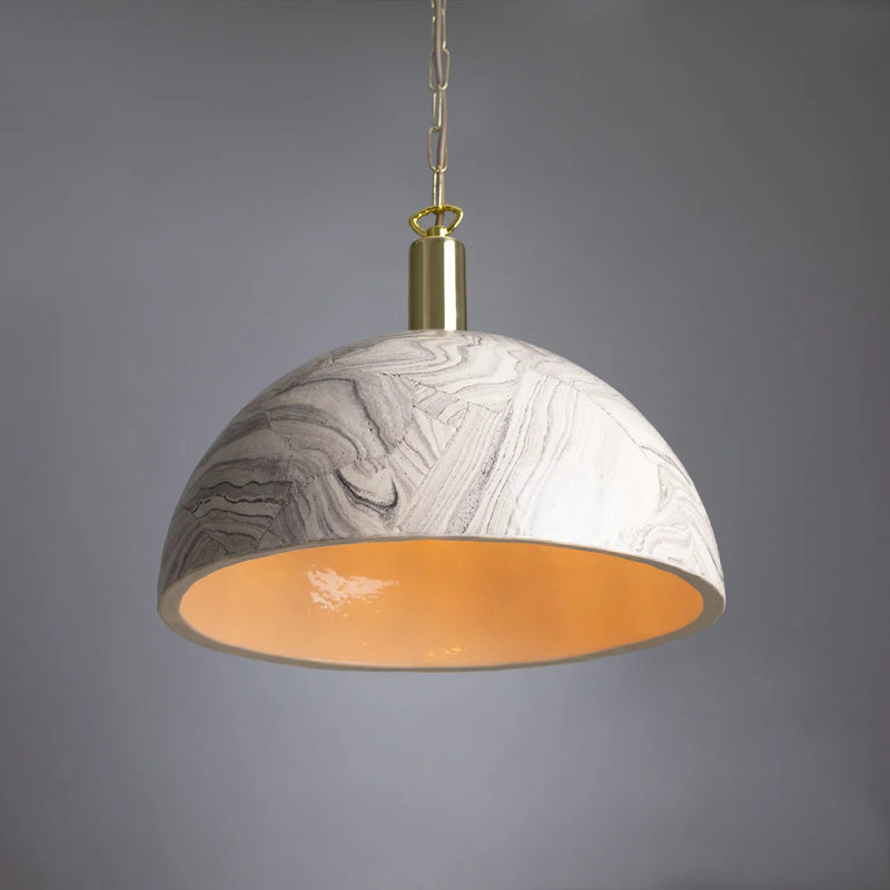 Suspension Dôme Kauri — Céramique marbrée