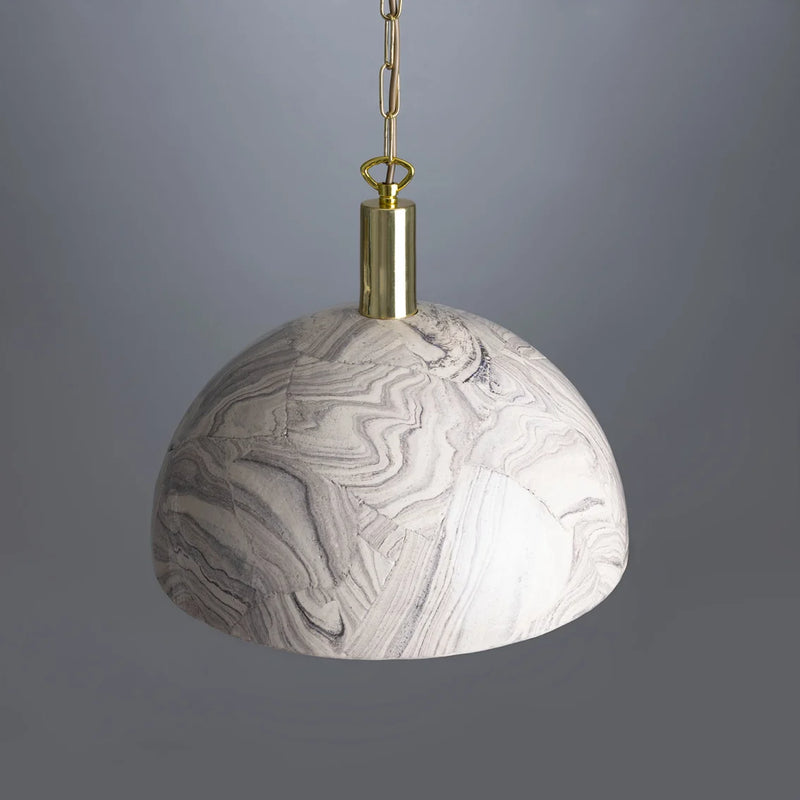 Suspension Dôme Kauri — Céramique marbrée