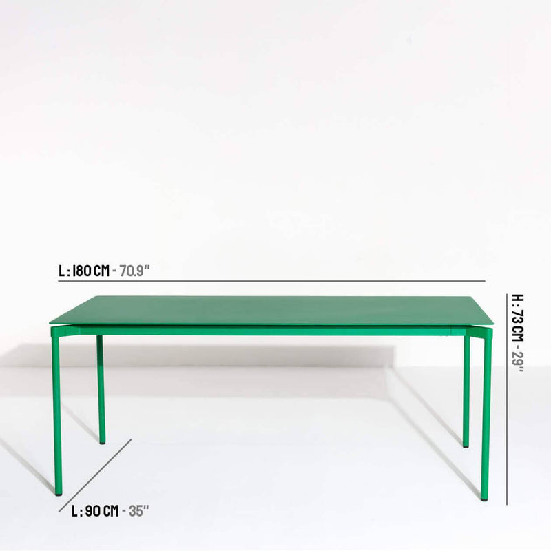 Table de diner Fromme - rectangulaire — Vert menthe