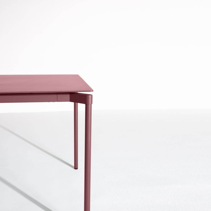 Table de diner Fromme - rectangulaire — Rouge-brun