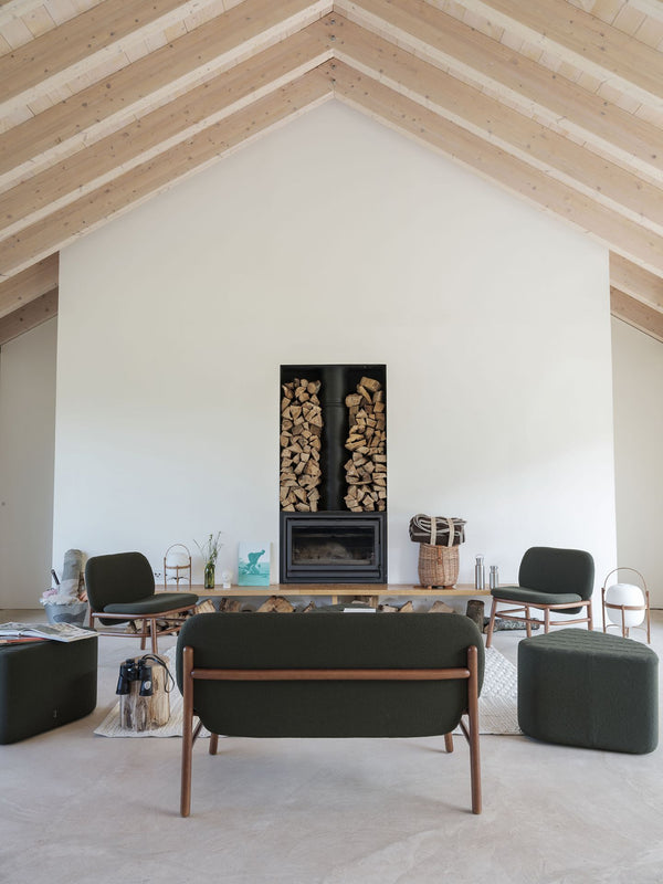 Banquette Lana en bois — Blanc