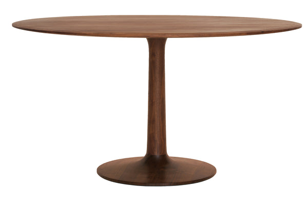 Table de diner Turntable ronde — Noyer américain Ø90cm