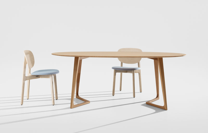 Table Twist Oval Chêne naturel — 240cm