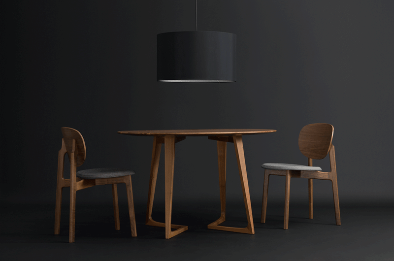 Chaise Zenso — Noyer gris