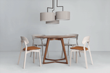 Table Twist ronde Ø120 — Noyer américain