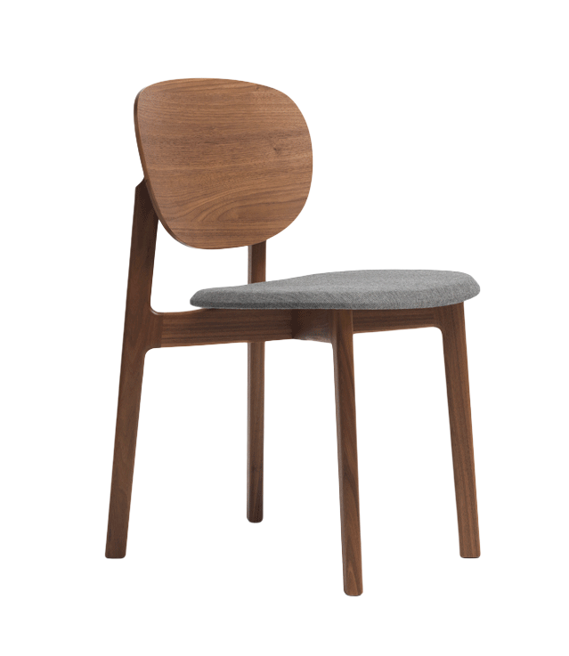 Chaise Zenso — Noyer gris